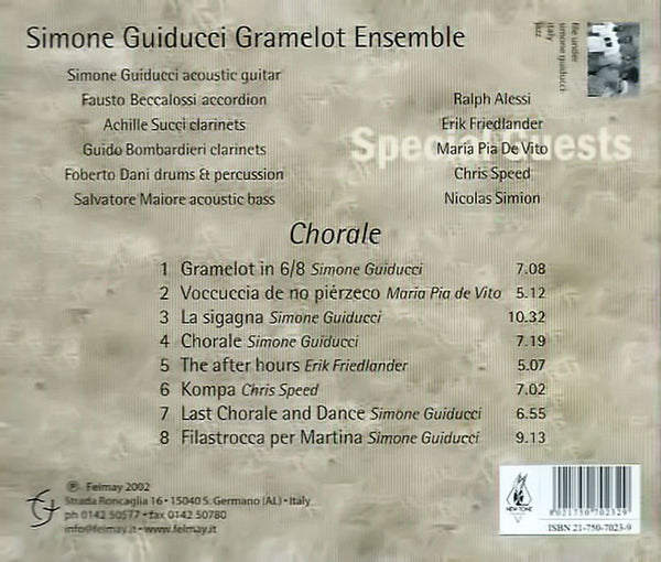 SIMONE GUIDUCCI GRAMELOT ENSEMBLE – Chorale . CD