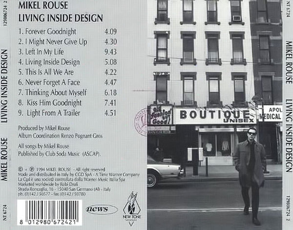 MIKEL ROUSE – Living Inside Design . CD