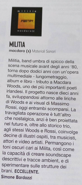 MILITIA - macdara (s) . CD