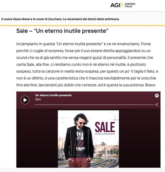 SALE - Un eterno inutile presente . CD