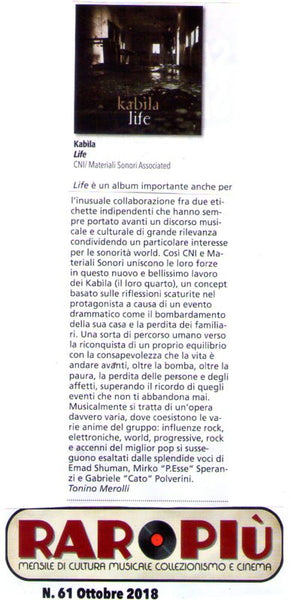 KABÌLA - Life . CD