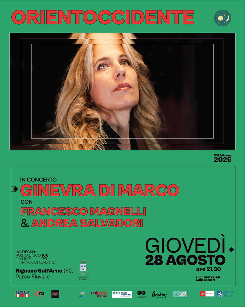 Orientoccidente 2025 > GINEVRA DI MARCO in concerto a Rignano sull'Arno (FI) > 28.08.2025