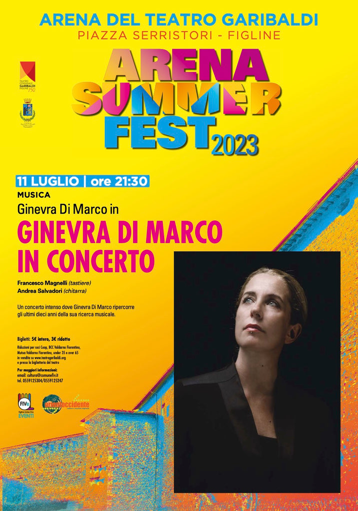 Orientoccidente 2023 > GINEVRA DI MARCO in concerto a FIGLINE VALDARNO (FI) > 11.07.2023