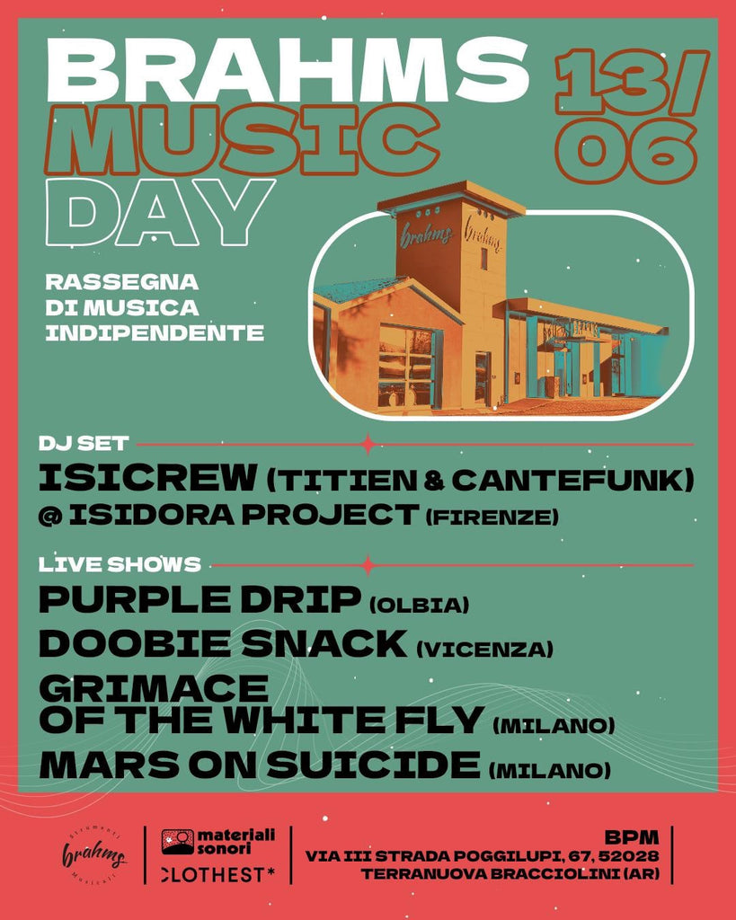Terranuova Bracciolini (AR): Brahms Music Day, una giornata di musica indipendente > 13.06.2026