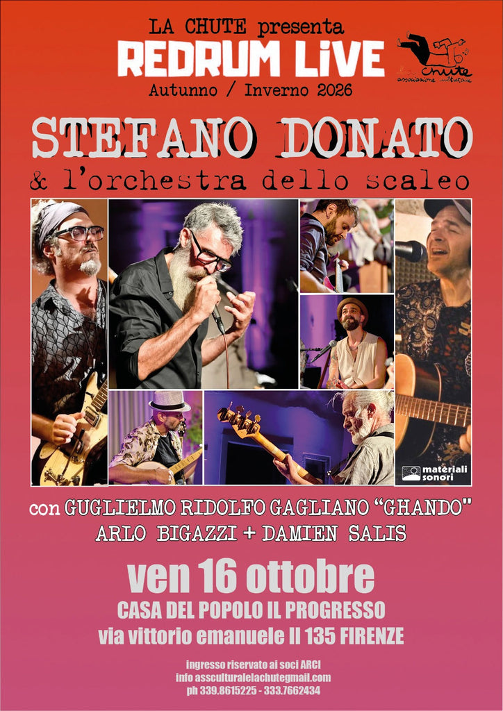 Firenze - STEFANO DONATO E L'ORCHESTRA DELLO SCALEO LIVE A "IL PROGRESSO" > 16.10.2026