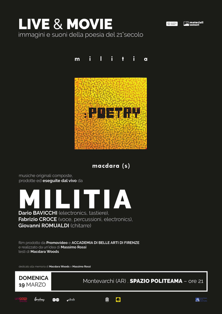 MILITIA : Film & Concerto "macdara(s)" allo Spazio Politeama di Montevarchi (AR) > 19.03.2023
