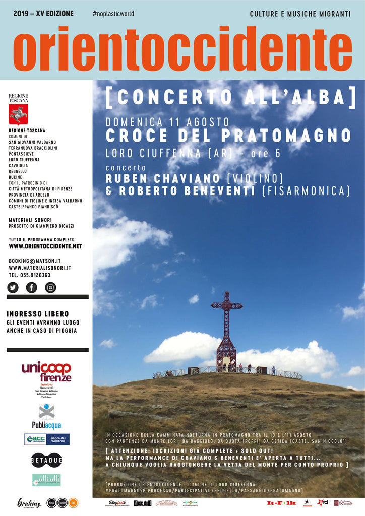 Orientoccidente 2019 - RUBEN CHAVIANO & ROBERTO BENEVENTI sul Pratomagno all'alba > 11.08.2019