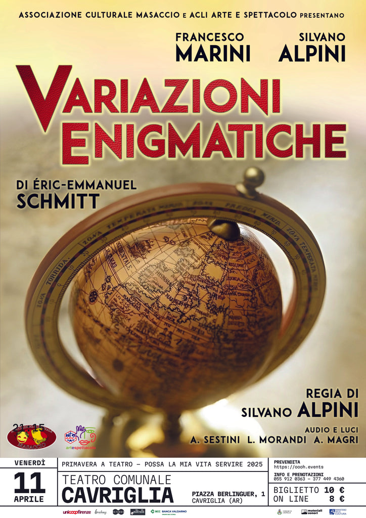 FRANCESCO MARINI & SILVANO ALPINI con "Variazioni Enigmatiche" al Teatro Comunale di Cavriglia > 11.04.2025