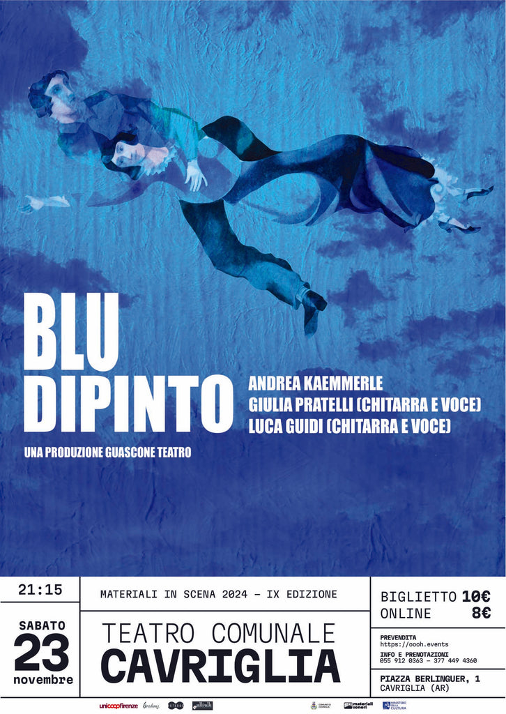 Domenico Modugno (e Marc Chagall e l'arte) con ANDREA KAEMMERLE in "Blu dipinto" al Teatro Comunale di Cavriglia > 23.11.2024