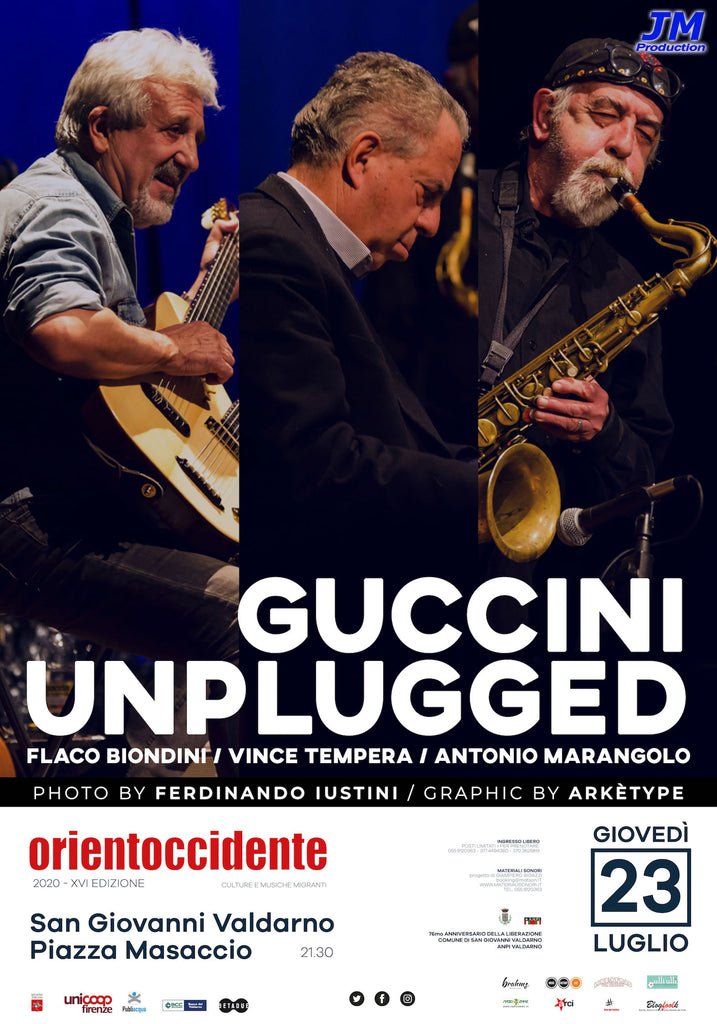Orientoccidente 2020 - le canzoni Francesco Guccini con i suoi musicisti a San Giovanni Valdarno > 23.07.2020