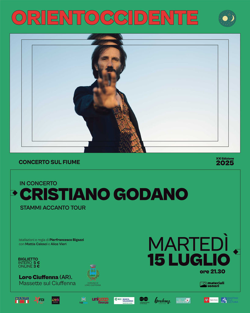 Orientoccidente 2025 > il CONCERTO SUL FIUME con CRISTIANO GODANO a Loro Ciuffenna (AR).