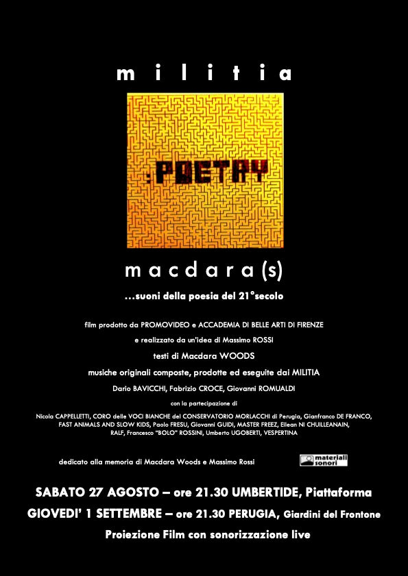 Crowfound per il nuovo progetto di MILITIA "Macdara(s)" : CD. 2LP. Digital. Movie. Live.