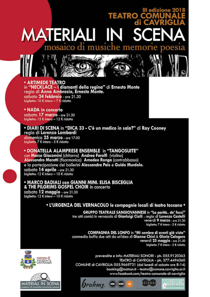 la terza edizione di Materiali In Scena al Teatro di Cavriglia (AR) #materialisonori