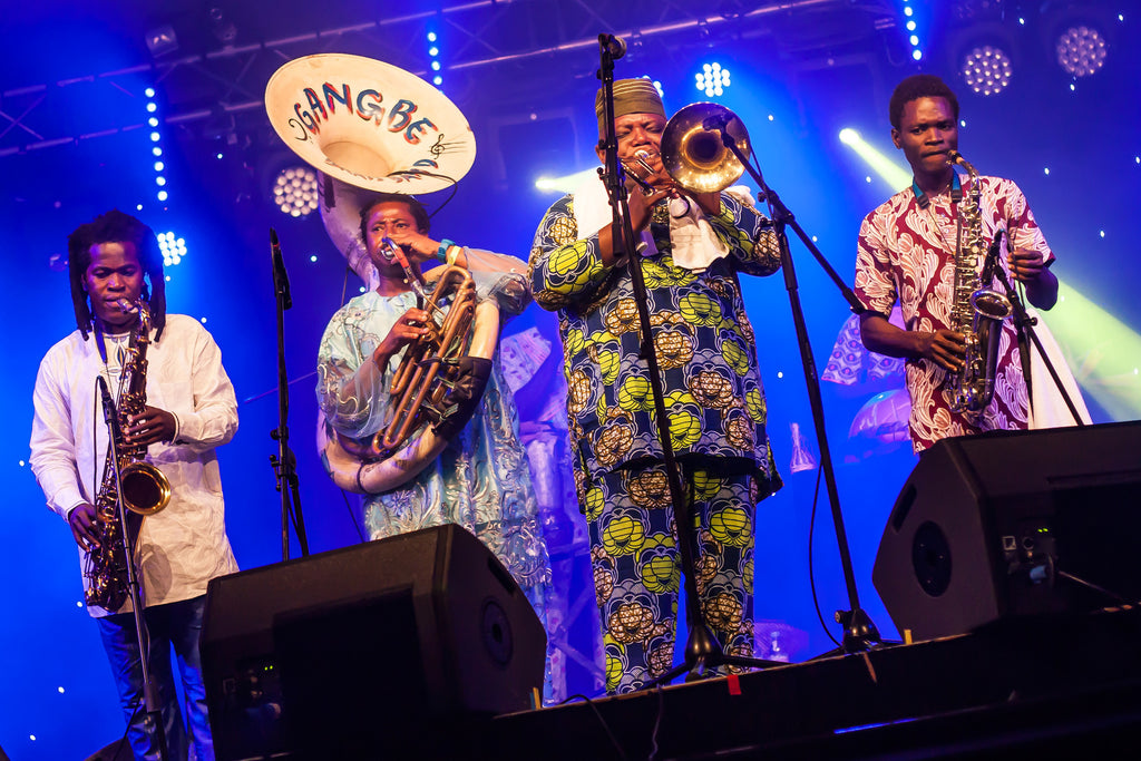 Orientoccidente 2017 >  GANGBE' BRASS BAND a San Giovanni Valdarno (AR) . martedì 25 luglio.