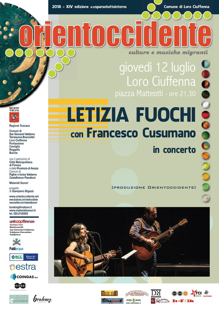Orientoccidente 2018 > LETIZIA FUOCHI in concerto - Loro Ciuffenna > 11.07.2018