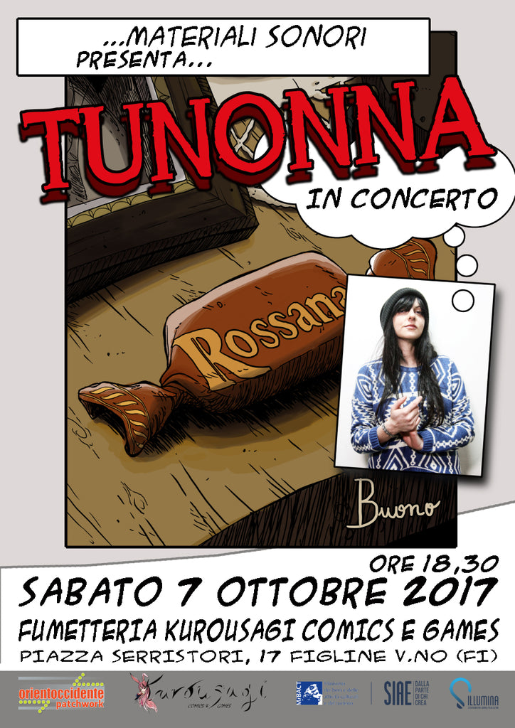 OrientoccidentePATCHWORK 2017 > Tunonna in concerto a Incisa e Figline Valdarno (FI) . 7 ottobre 2017