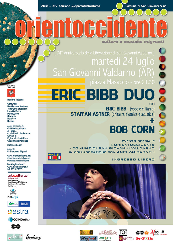 Orientoccidente 2018 > ERIC BIBB (+ BOB CORN) - San Giovanni Valdarno (AR) > 24.07.2018