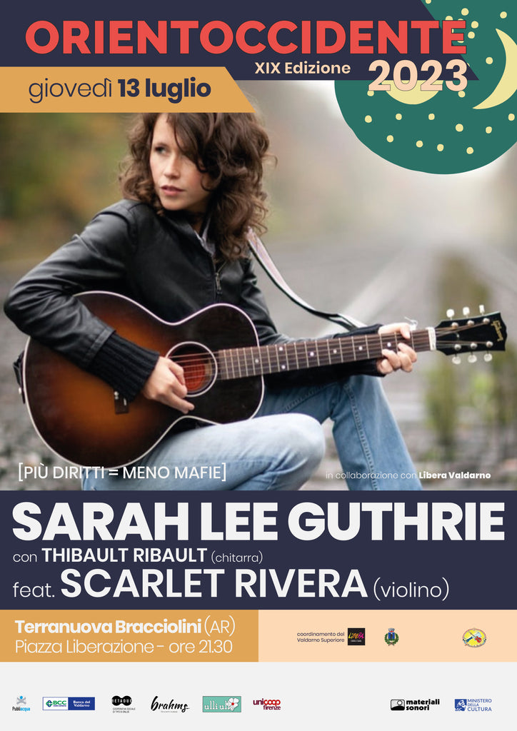 Orientoccidente 2023 > SARAH LEE GUTHRIE (con SCARLET RIVERA) in concerto a TERRANUOVA BRACCIOLINI (AR) > 13.07.2023