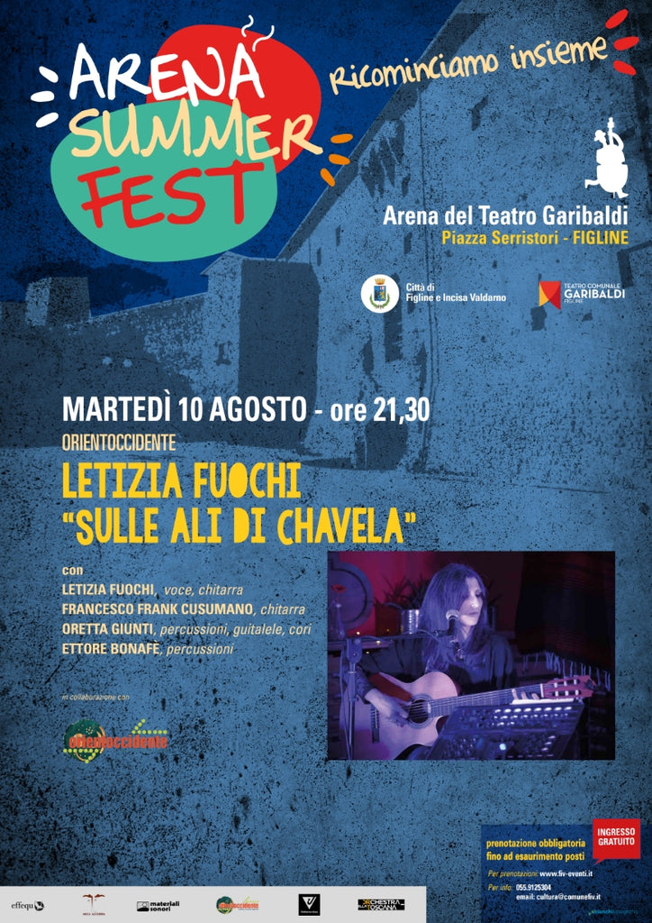 Orientoccidente 2021 > LETIZIA FUOCHI in concerto a Figline e Incisa Valdarno > 10.08.2021 - ore 21.30