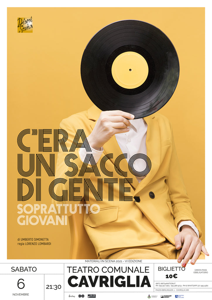 Materiali In Scena 2021 - Teatro di Cavriglia: la Compagnia DIARI DI SCENA con una commedia di Umberto Simonetta > 06.11.2021