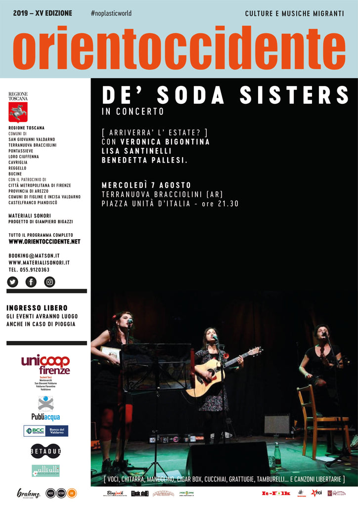 Orientoccidente 2019 - DE SODA SISTERS a Terranuova Bracciolini (AR) > 07.08.2019