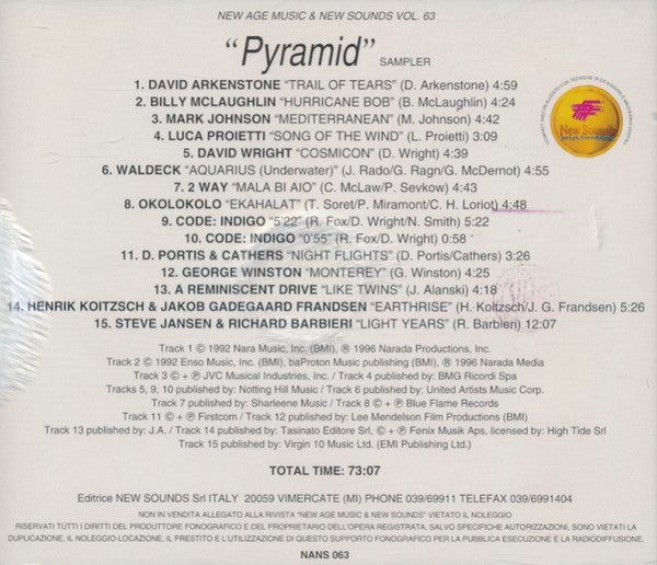 VARIOUS - "Pyramid" sampler . CD