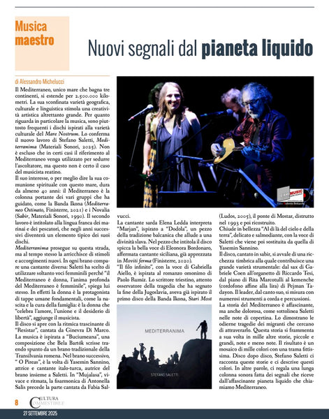 STEFANO SALETTI - Mediterranima . CD