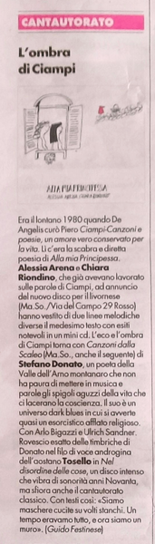 ALESSIA ARENA / CHIARA RIONDINO - Alla mia principessa . EP/special compact disc