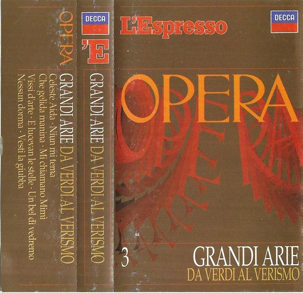 VARIOUS - Grandi arie da Verdi al Verismo . MC