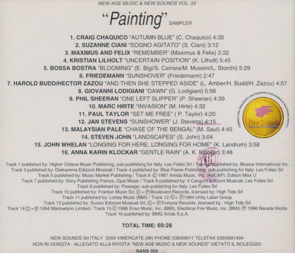 VARIOUS - "Painting" sampler . CD