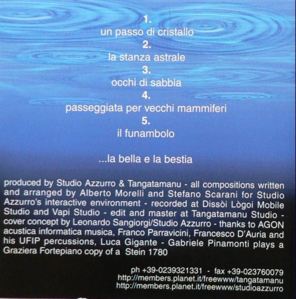 ALBERTO MORELLI & STEFANO SCARANI - Un passo di cristallo . CD