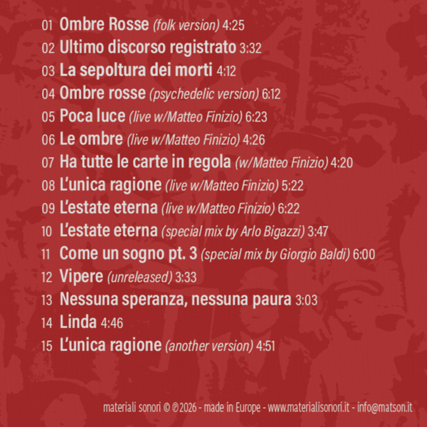 BRAT - Ombre rosse - B-side unreleased & rarities . CD