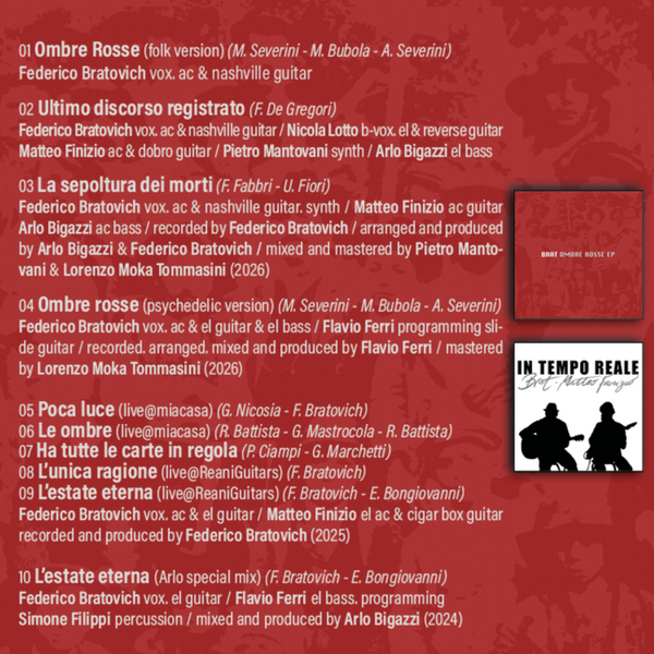 BRAT - Ombre rosse - B-side unreleased & rarities . CD