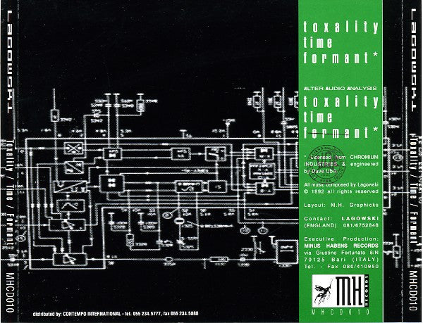 LAGOWSKI - Totally Time Formant . CD