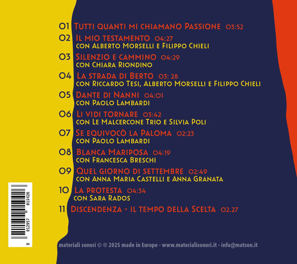 LETIZIA FUOCHI (feat. Riccardo Tesi . Chiara Riondino . Paolo Lombardi . Francesca Breschi . Anna Granata...) - La scelta . CD