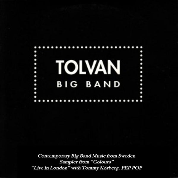 TOLVAN BIG BAND - Tolvan Big Band . CD Sleeve