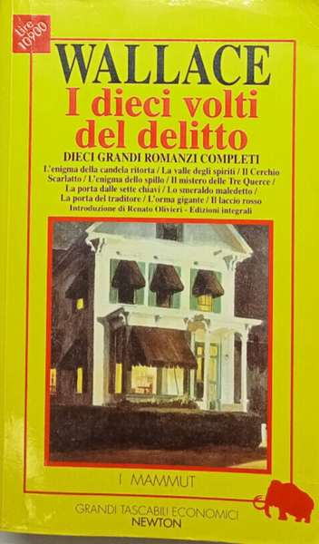 EDGAR WALLACE - I dieci volti del delitto . Bk