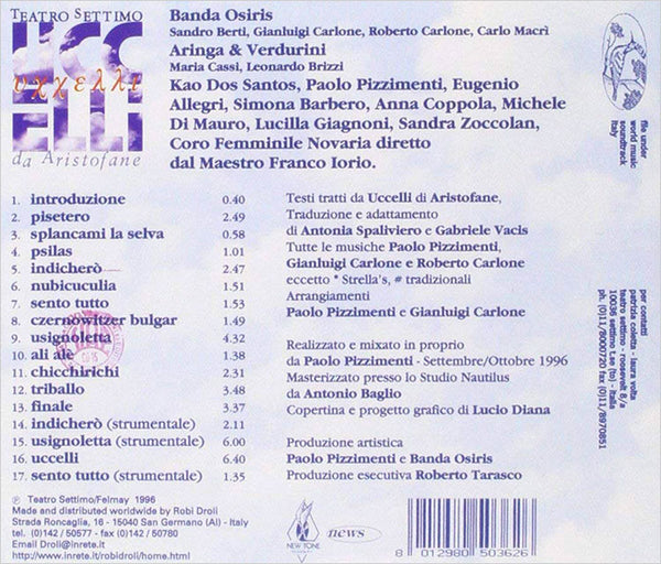 TEATRO SETTIMO – Uccelli . CD