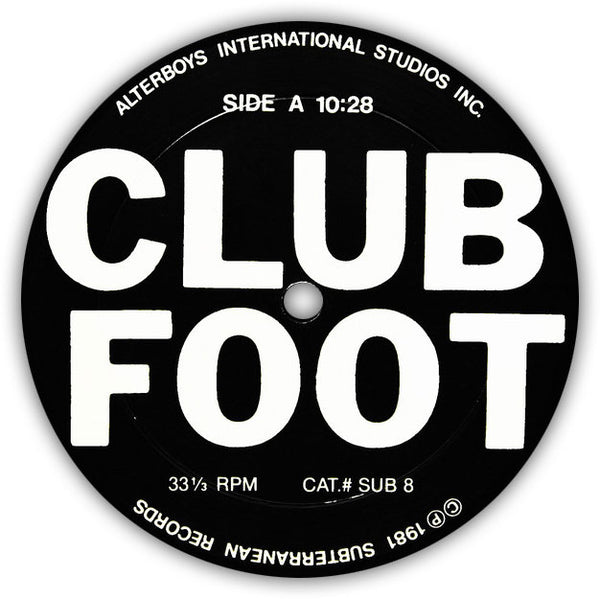 VARIOUS – Club Foot . LP . Label 1