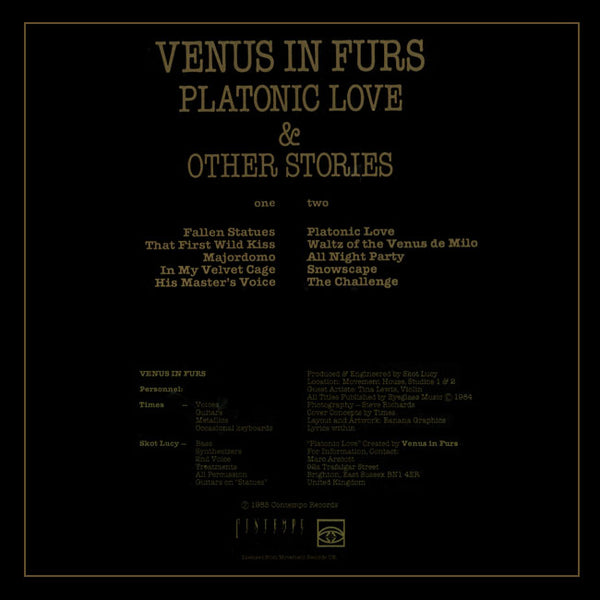 VENUS IN FURS – Platonic Love & Other Stories . LP