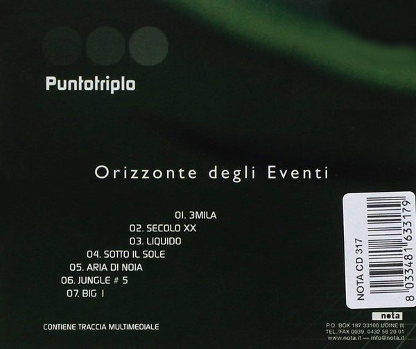 PUNTOTRIPLO - Orizzonte degli eventi . CD