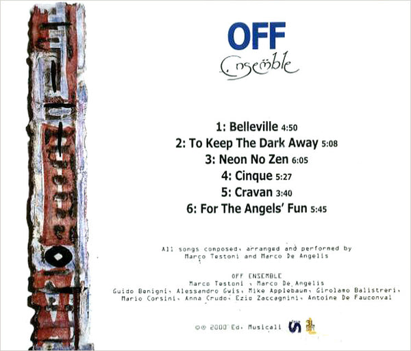 MARCO TESTONI, MARCO DE ANGELIS – Off Ensemble . CD
