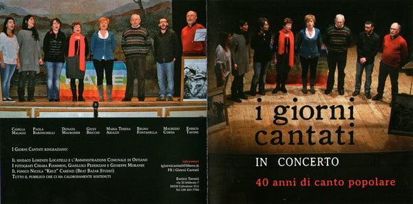 I GIORNI CANTATI - In concerto . CD