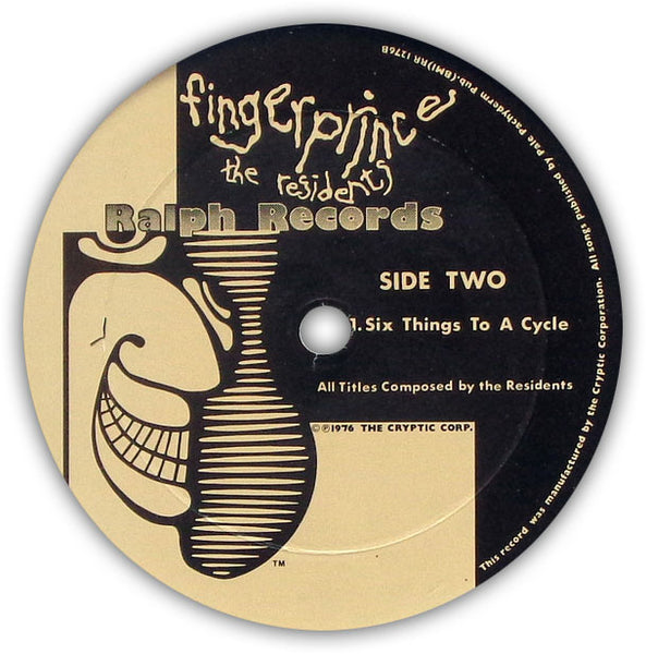 THE RESIDENTS – Fingerprince . LP . Label 2