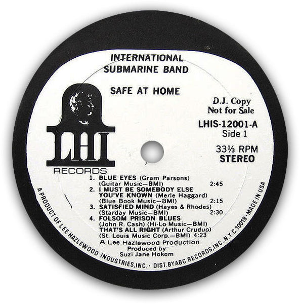 THE INTERNATIONAL SUBMARINE BAND – Safe At Home . LP