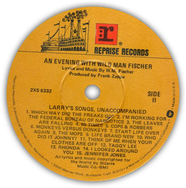 WILD MAN FISCHER – An Evening With Wild Man Fischer . 2LP . Label 2