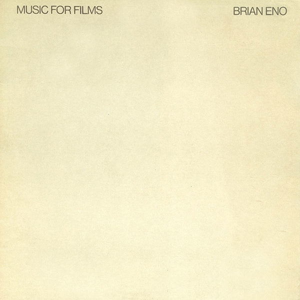 BRIAN ENO – Music For Films . LP
