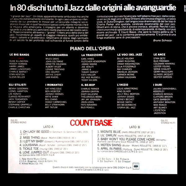 COUNT BASIE - I Grandi Del Jazz . LP