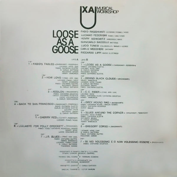 UXA MUSICAL WORKSHOP - Loose As A Goose . LP