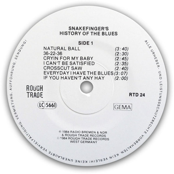 SNAKEFINGER'S HISTORY OF THE BLUES - Live In Europe . CD